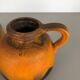 Set of two pottery fat lava vases model "484-21" made by Scheurich Germany 1970s