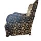 Vintage brown floral patterned cocktail chair/armchair