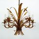 Lustre floral hollywood regency années 1970