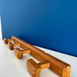 Porte manteau en bois style internat