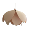 Suspension fleur double rangs beige rosé