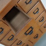 Vintage Dutch Oak Apothecary / Filing Cabinet, 1930s
