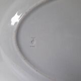 Oval Luneville porcelain dish (32.5x22.5cm) A1