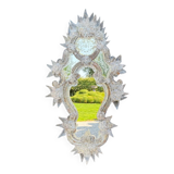 Miroir vénitien en verre de Murano chantourné, vers 1880