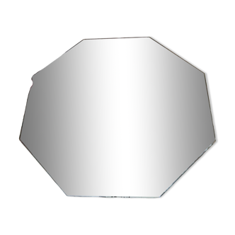 Bevelled octagonal ancient mirror