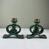 Ceramic candle holders from the 1950s