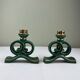 Ceramic candle holders from the 1950s