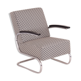 Patterned Mucke Melder armchair made in 1930s Czechia