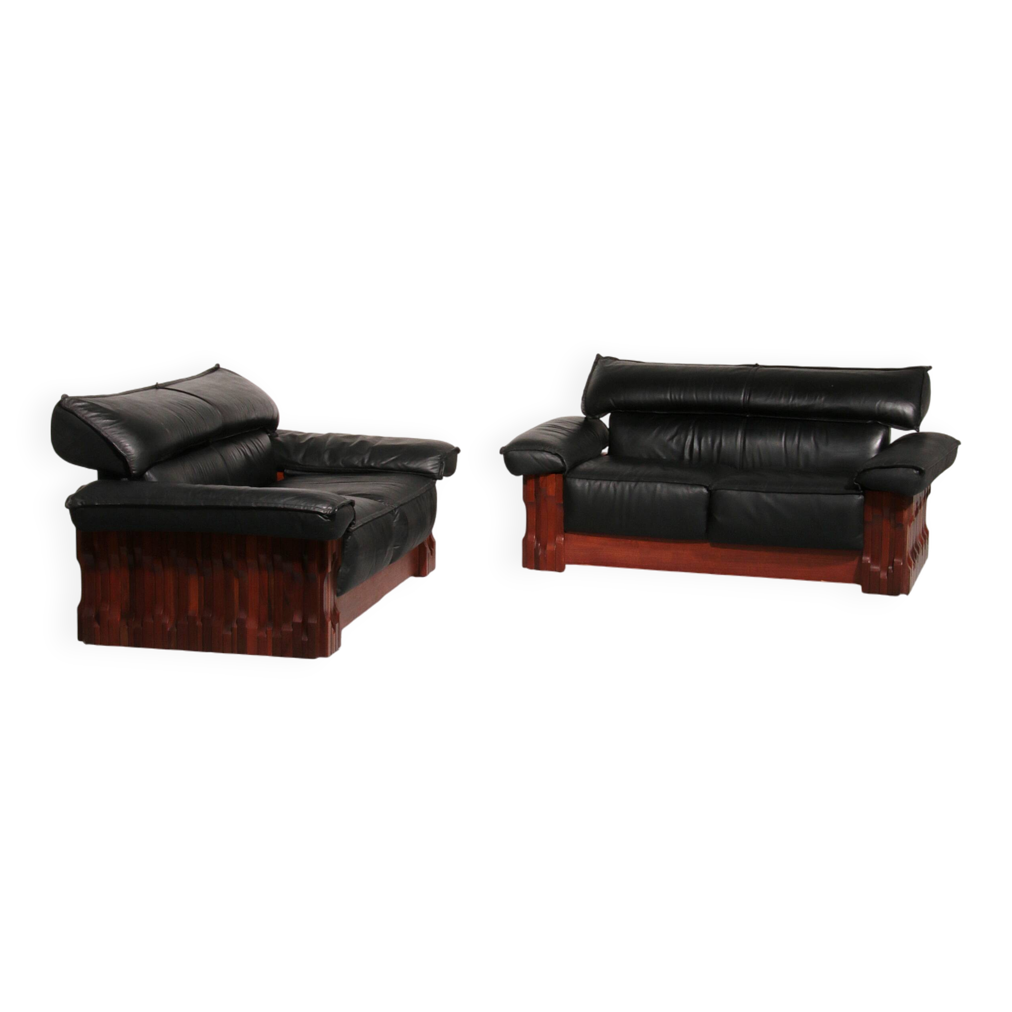 Luciano Frigerio 'Model Norman' Two-Seater Piano Bench set of 2