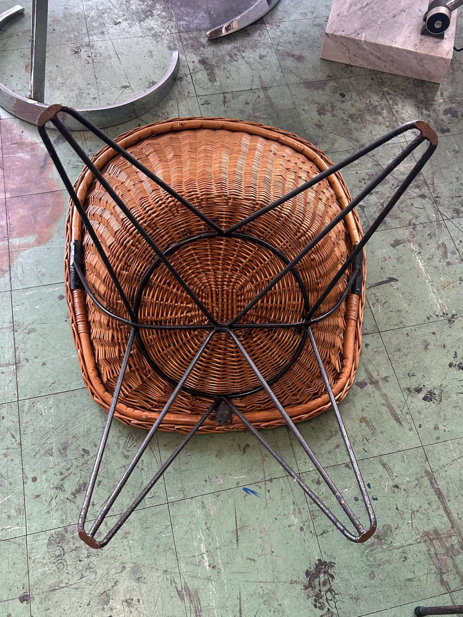 Rattan armchair Teun Velthuizen for Urotan 1950
