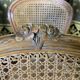 Suite de 6 chaises de style Louis XV en cannage