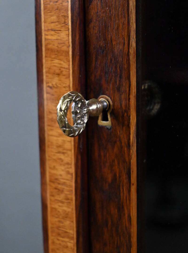 Rosewood and rosewood marquetry display cabinet, Louis XVI style – first part of the 20th century