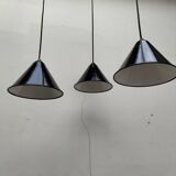 Enameled sheet metal pendant lights