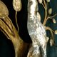 Large Italian gilt metal and crystal glass sconces from Banci Firenze, 1960s, set of 2