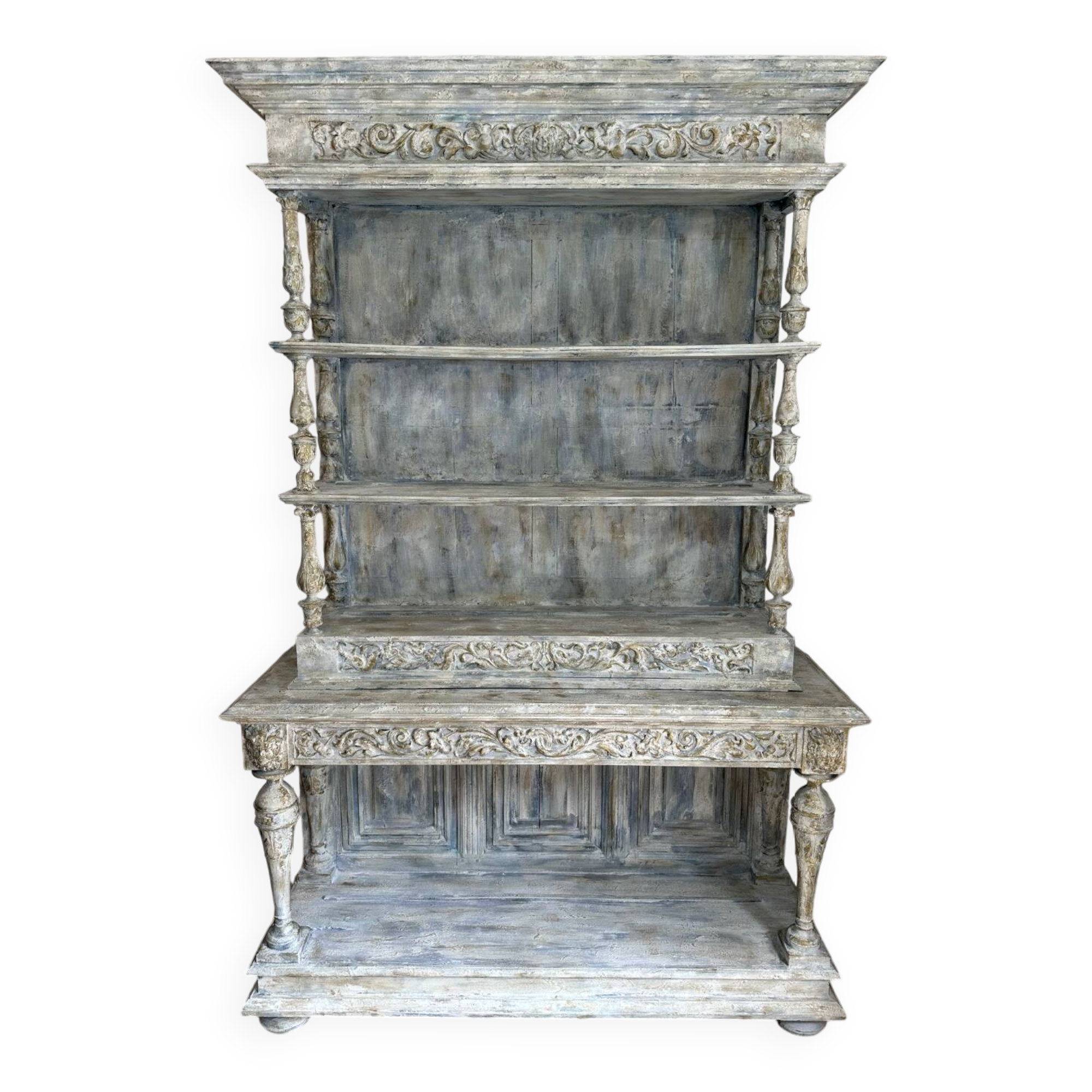 Walnut dresser, 19th century.