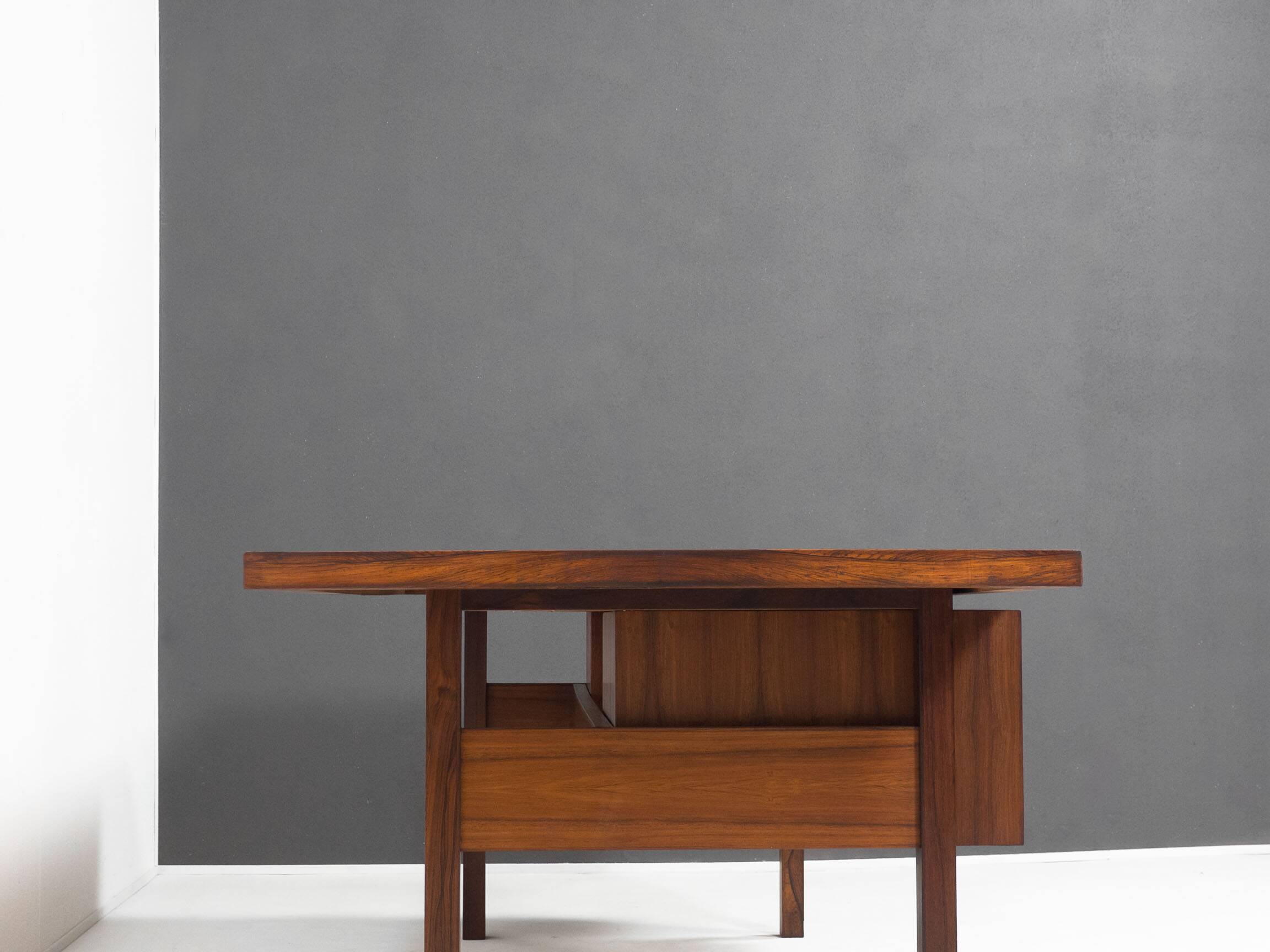 Bureau vintage XXL en palissandre