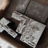 Printing cabinet 16 drawers with these lead letters