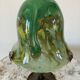 Lampe art nouveau en verre soufflé