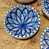 4 hand-painted ceramic cups