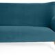 Three-seater sofa in German velvet, 1960s, ocean blue, restored.
