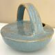 Teapot, enameled ceramic art, signed Michel Vergnes, Kerbénoën pottery