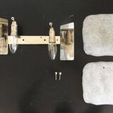 Frosted glass wall light by Kalmar Franken KG, 1960s