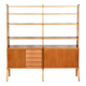 Double teak bookshelf from the 1960s.