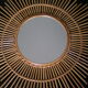 Mirror sun rattan years 60 - 80x80 cm
