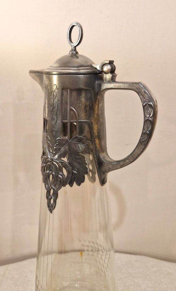 carafe Aiguière en cristal - Art nouveau