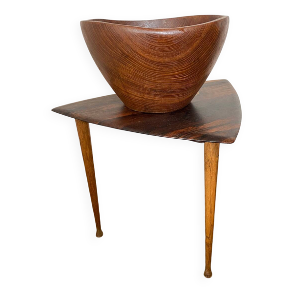 Bol en teck moderniste du milieu du siècle, Danemark, années 1950
