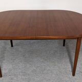 Oval extendable teak table by Nils Jonsson for Troeds 50s/60s