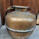 Antique brass jar