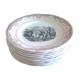 Set of ten plates Sarreguemines theme Field and seasons