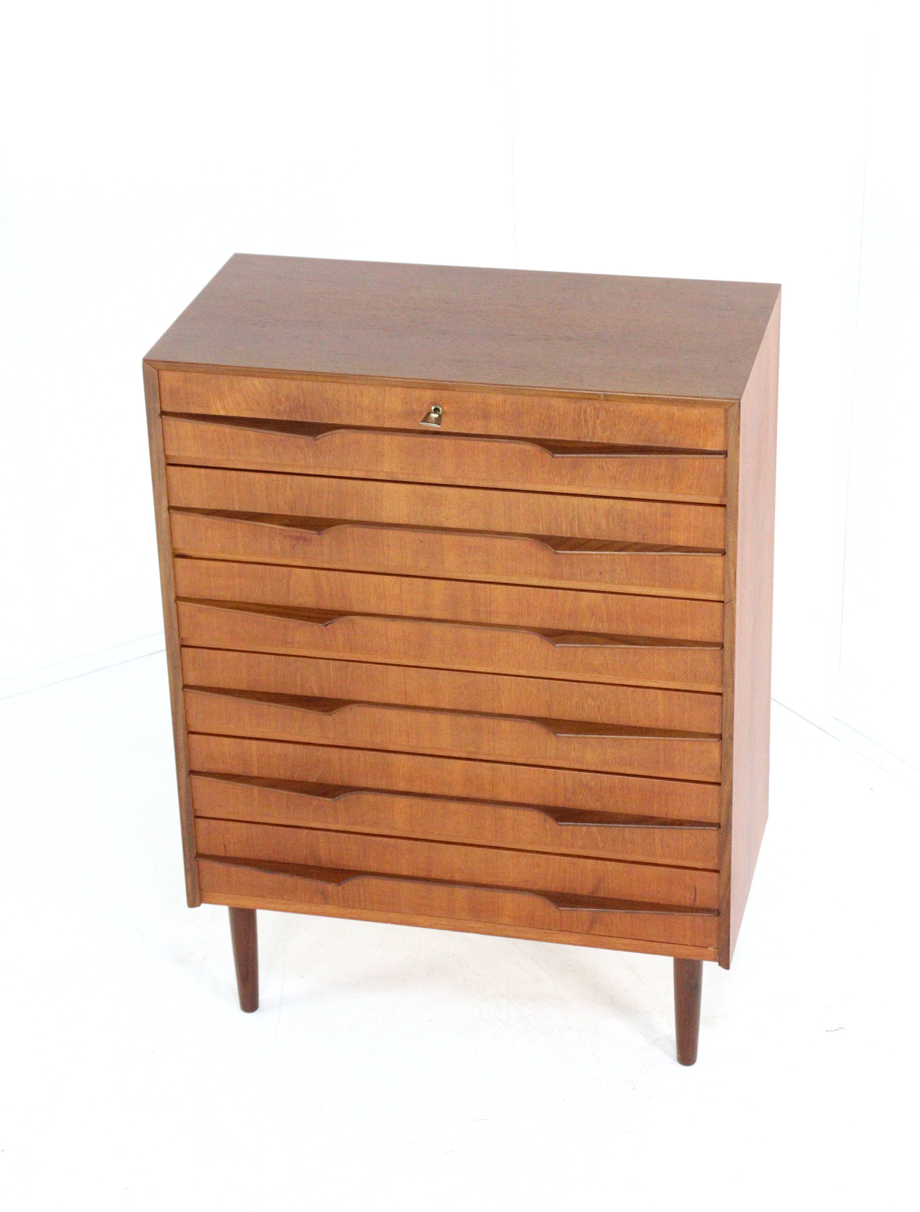 Large Danish 'Olsted' chest of drawers in teak