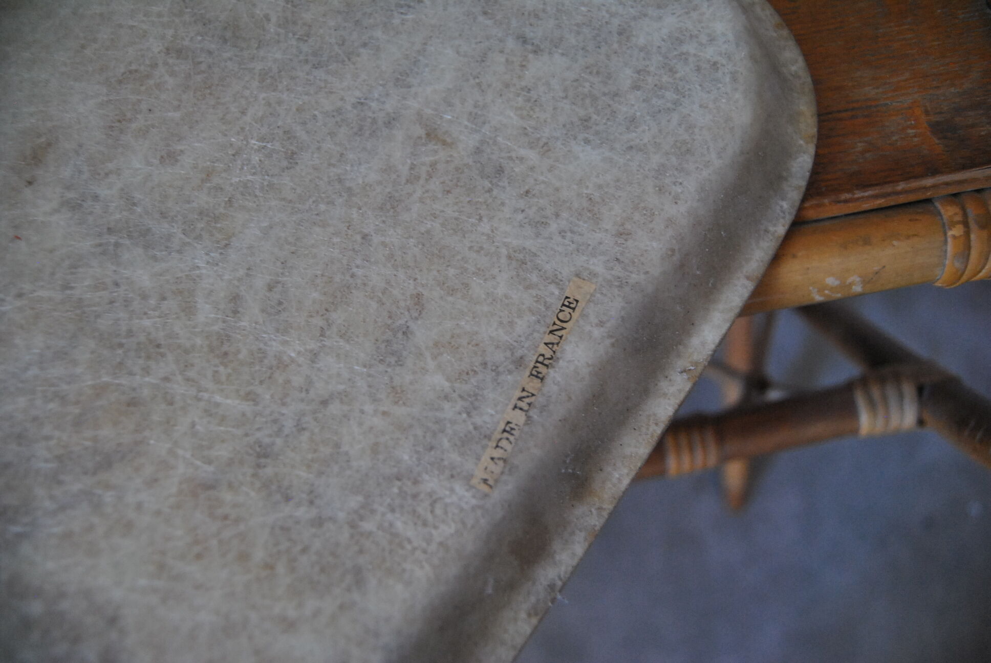 Tray with foliage decoration - 70s - authentic vintage