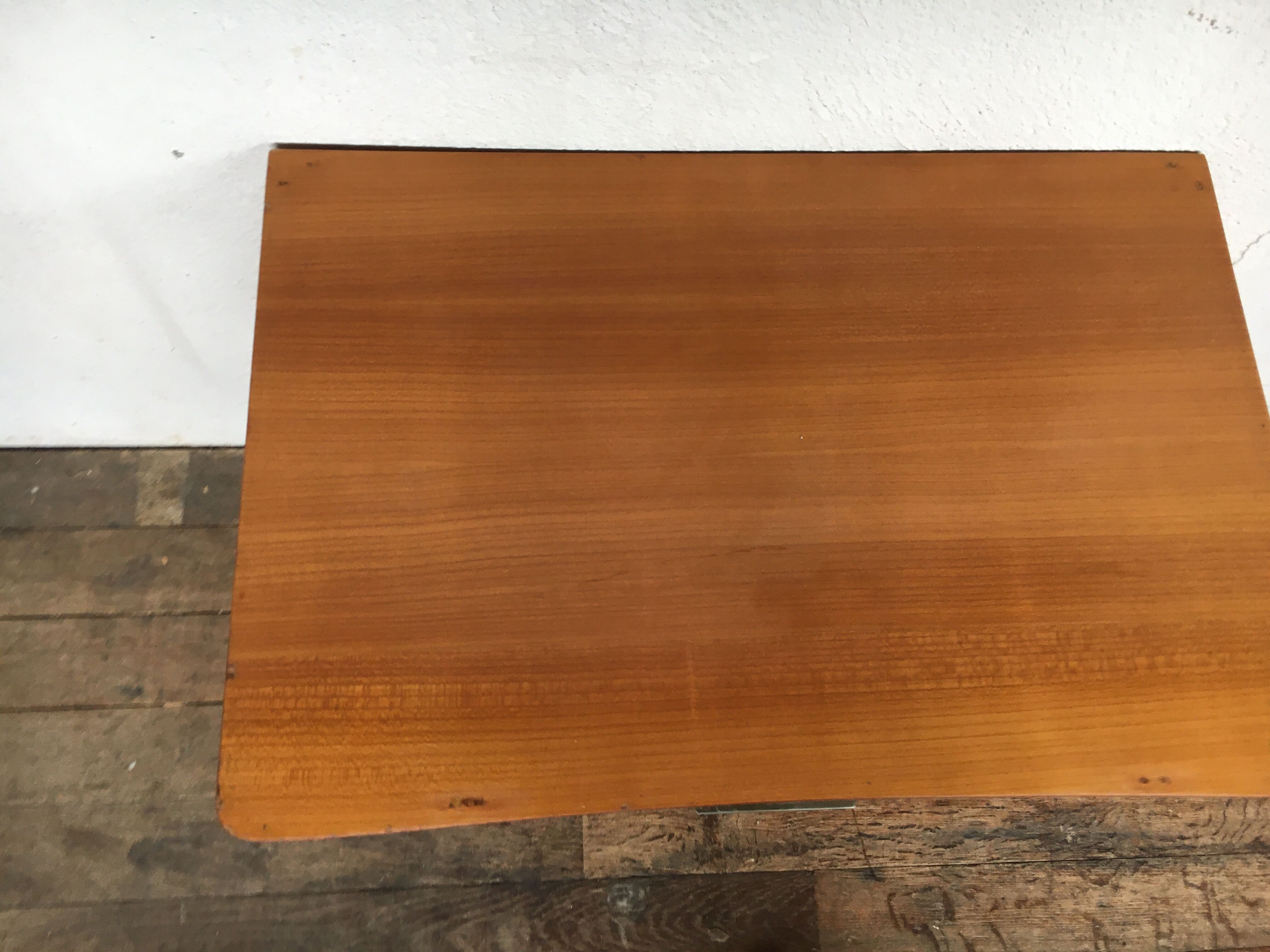 Pair of bedside table vintage compass legs