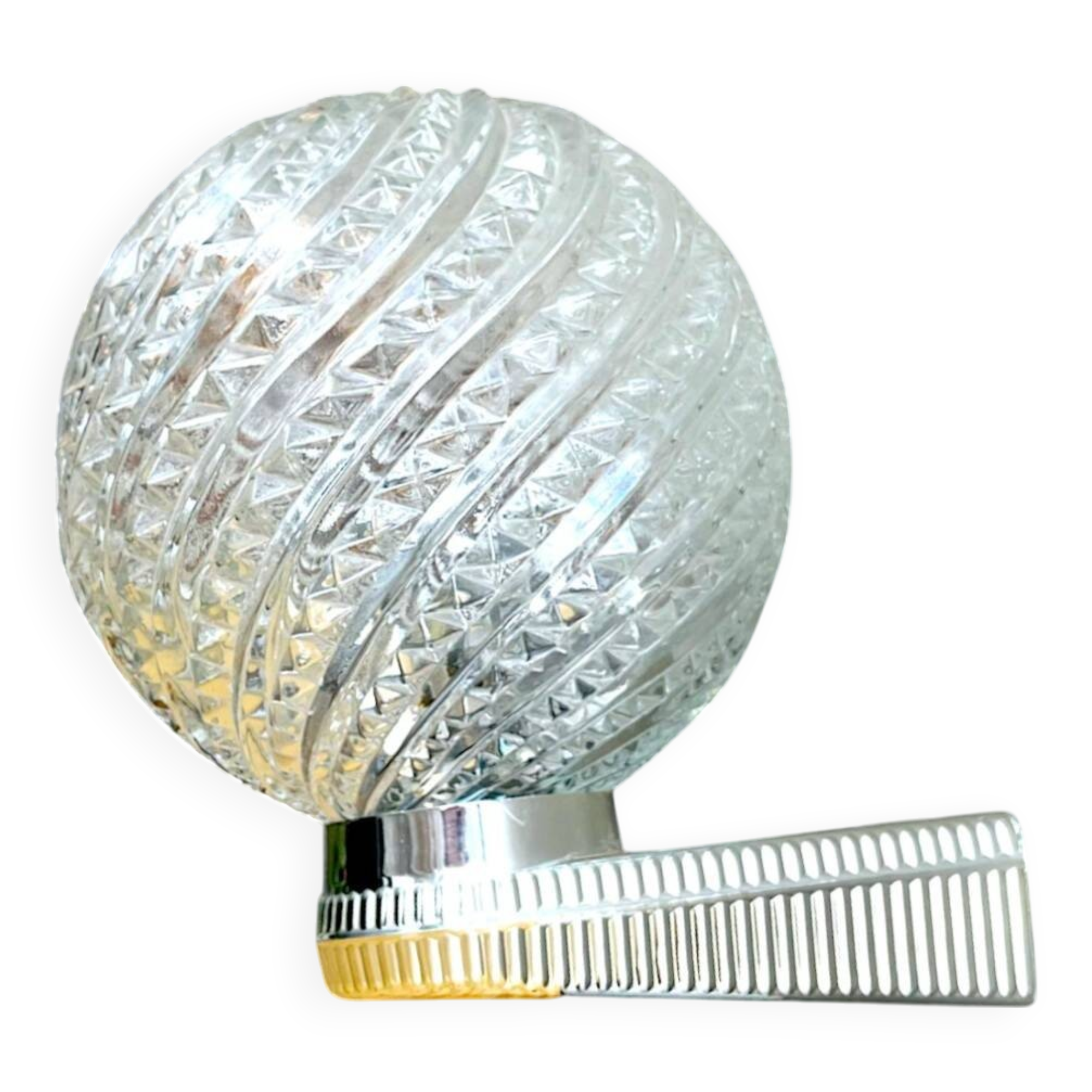 Mid Century clear glass si wall sconce lamp