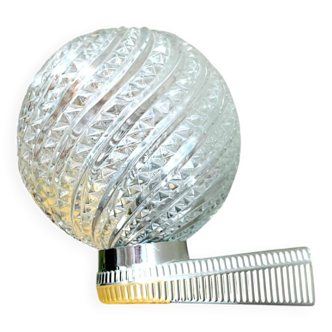 Mid Century clear glass si wall sconce lamp