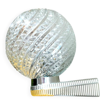 Mid Century clear glass si wall sconce lamp