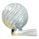 Mid Century clear glass si wall sconce lamp