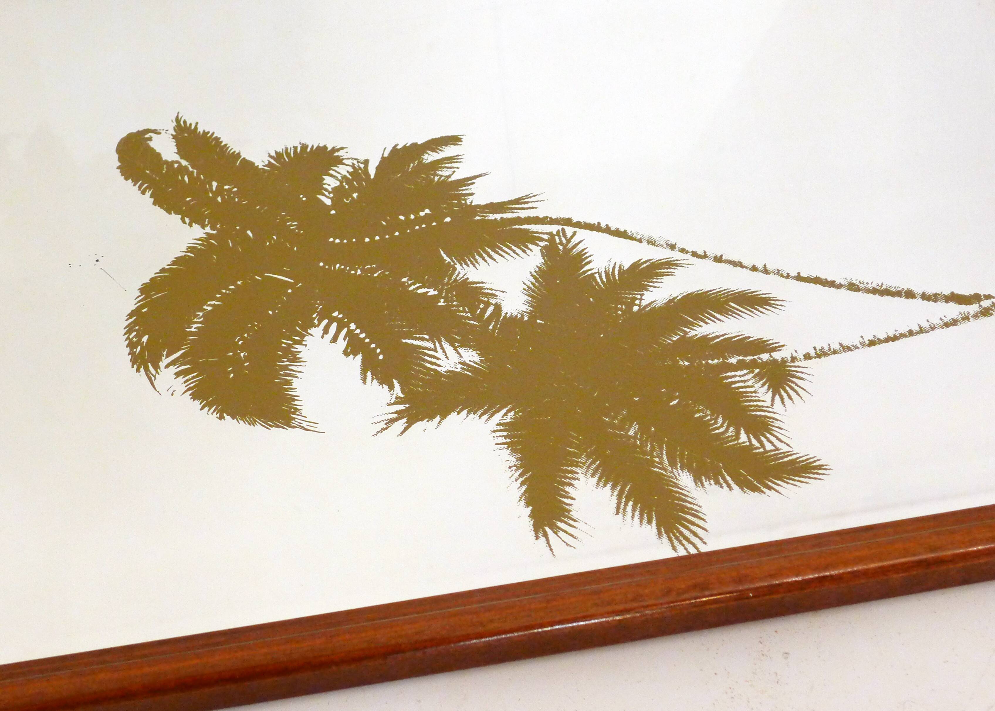 Wall mirror décor golden coconuts