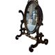 Vintage wooden table mirror / baroque floor mirror