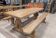Monastery table with its custom benches.