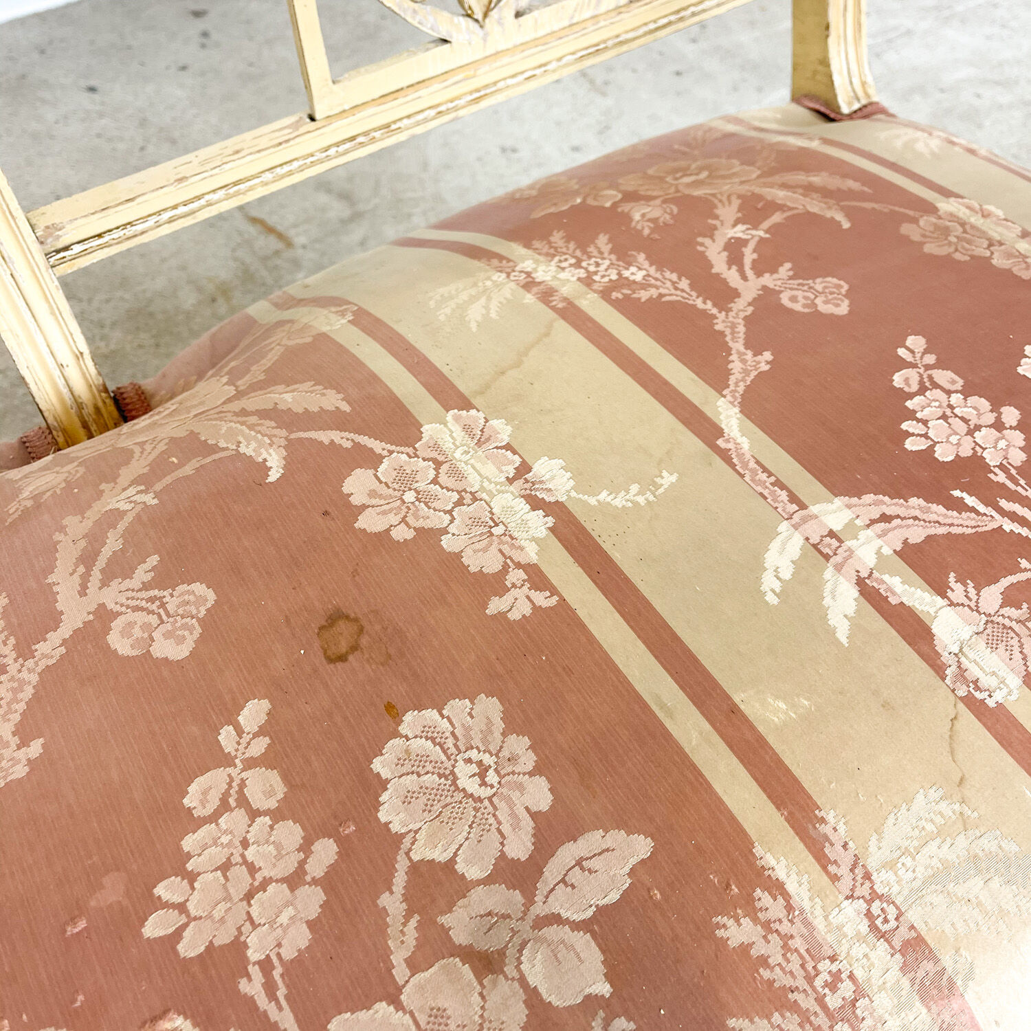 Antique french louis XVI style two seater sofa