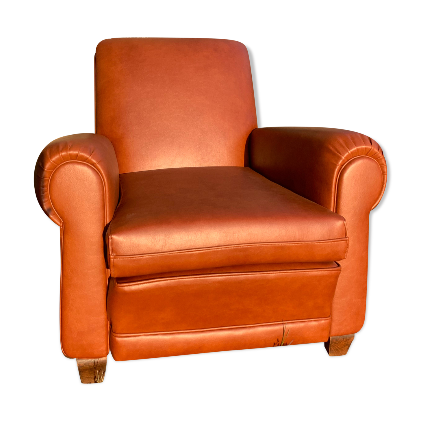 Fauteuil club restauré