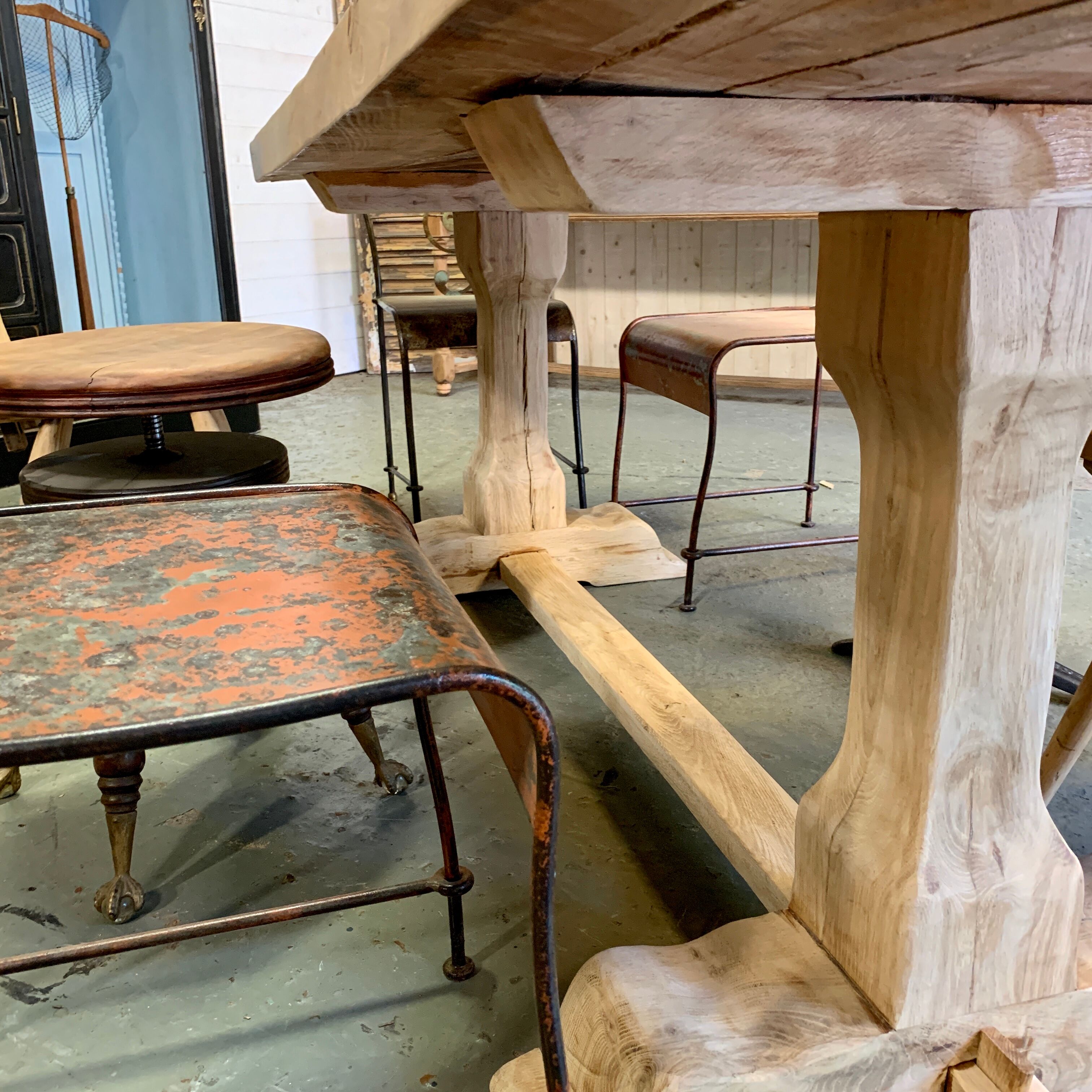 Farm table foot oak monastery 1930