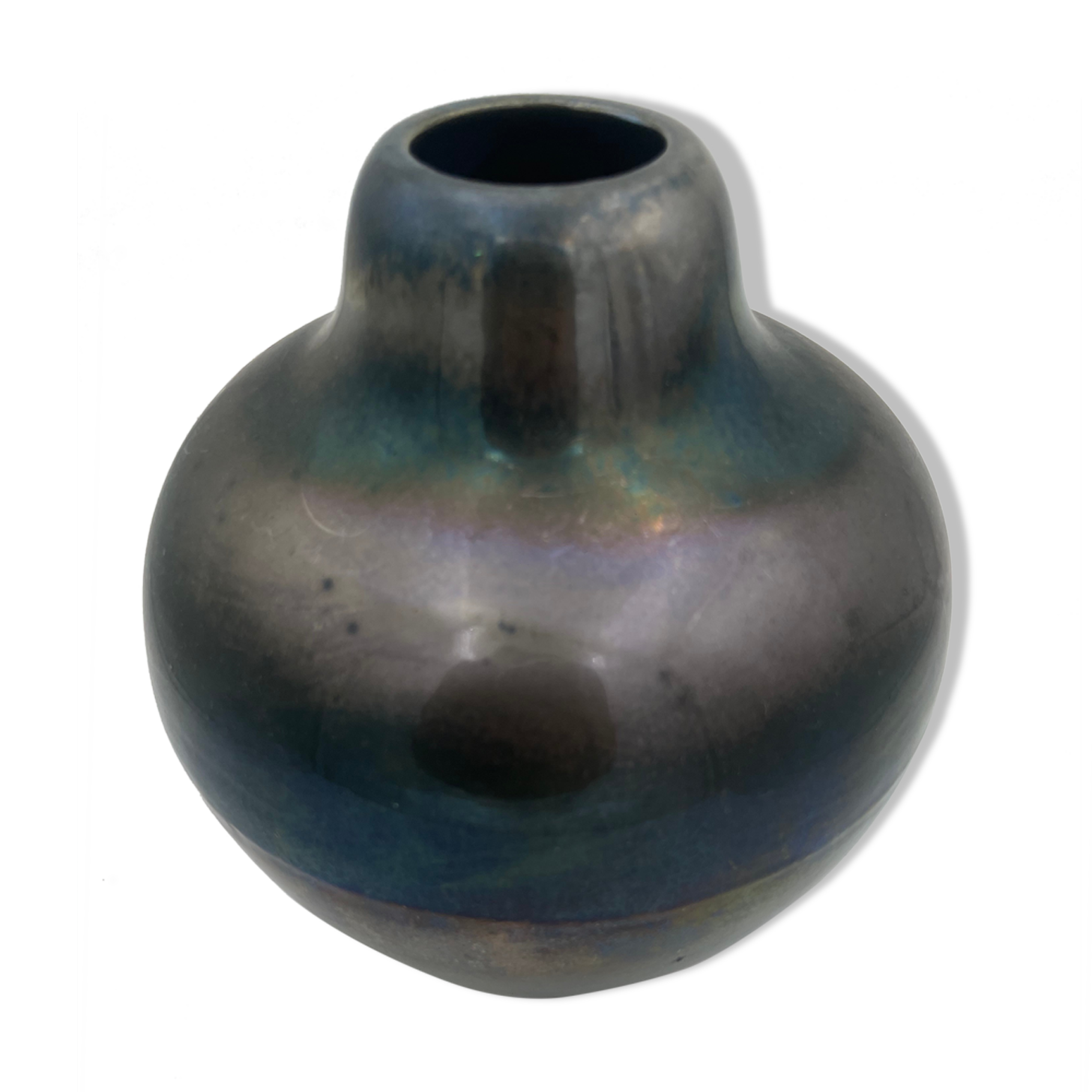 Rambervillers flamed sandstone vase attributed to A. Cytère