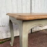 Louis XV style coffee table patinated gray