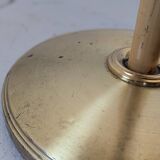 Bamboo and brass floor lamp