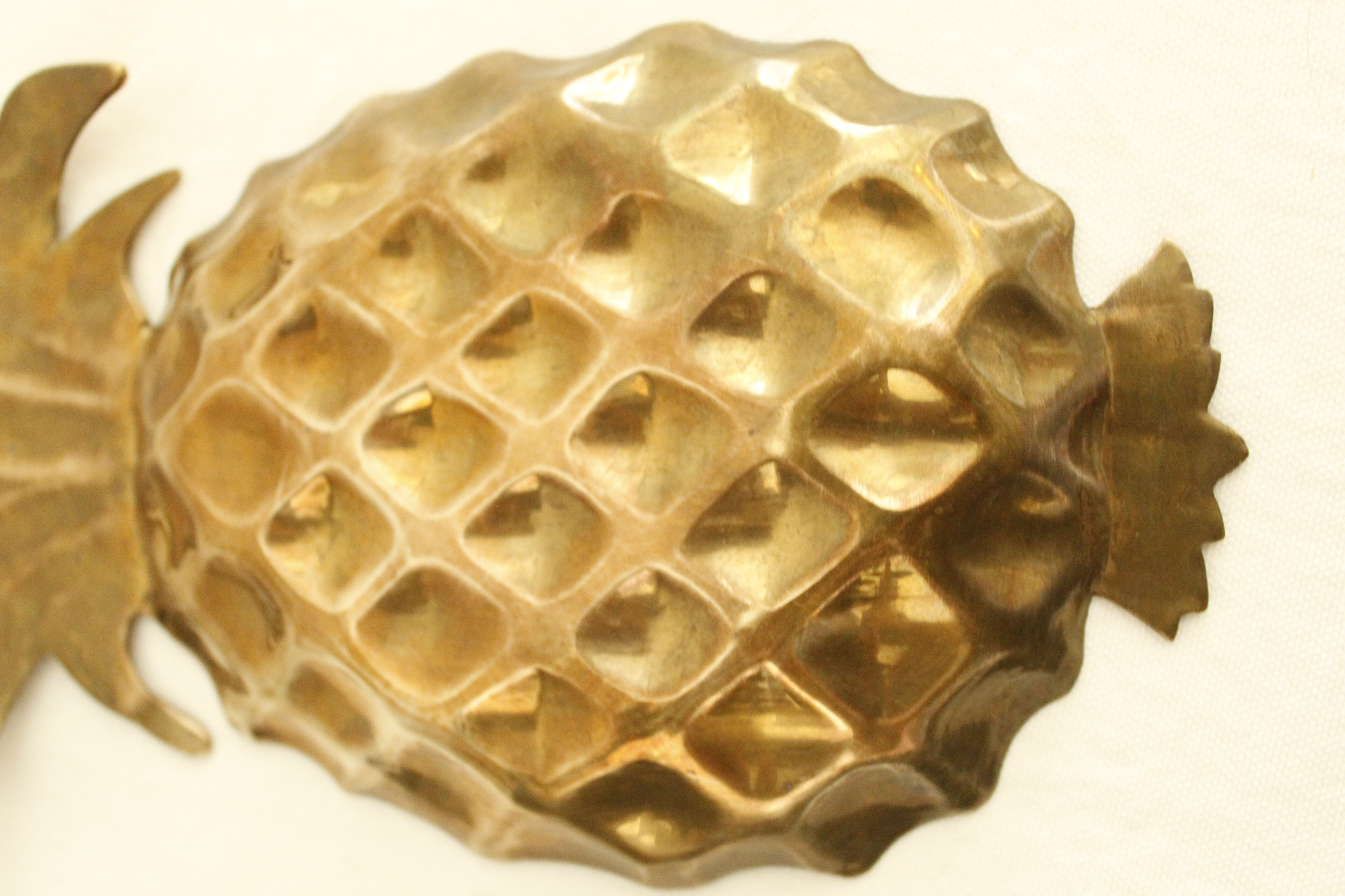 Tidy vintage pineapple brass